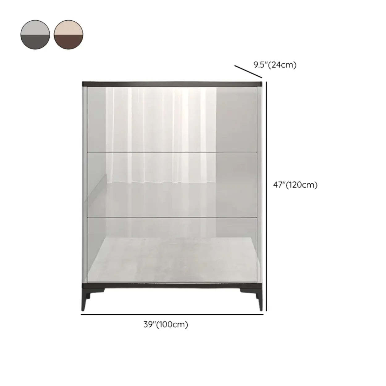 Modern Cream Wood Large Entryway Shoe Cabinet
