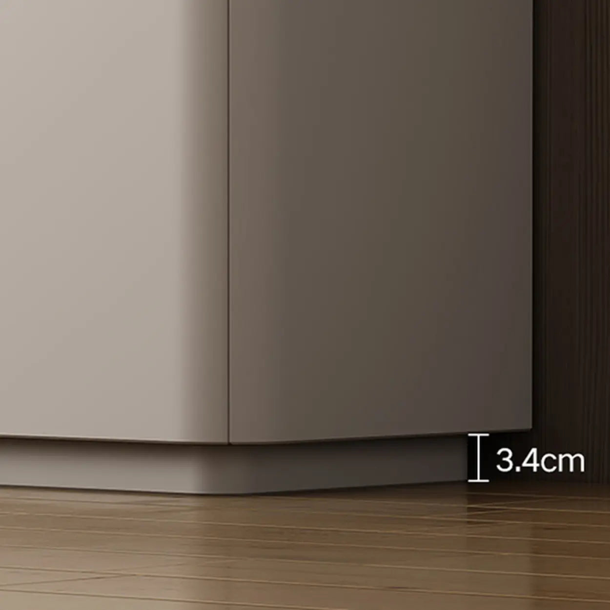 Modern Rectangular Gray Wood Hallway Large Shoe Cabinet