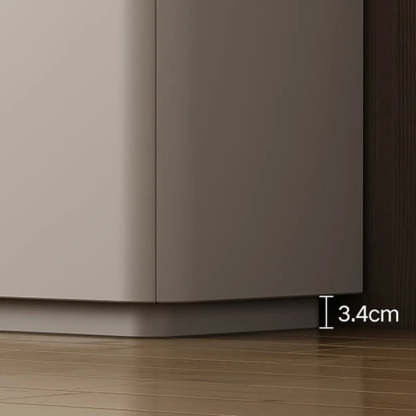 Modern Rectangular Gray Wood Hallway Large Shoe Cabinet