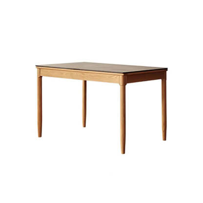 Modern White Wood Kitchen Extendable Dining Table