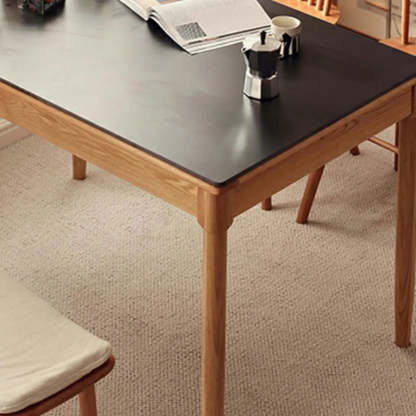 Modern White Wood Kitchen Extendable Dining Table