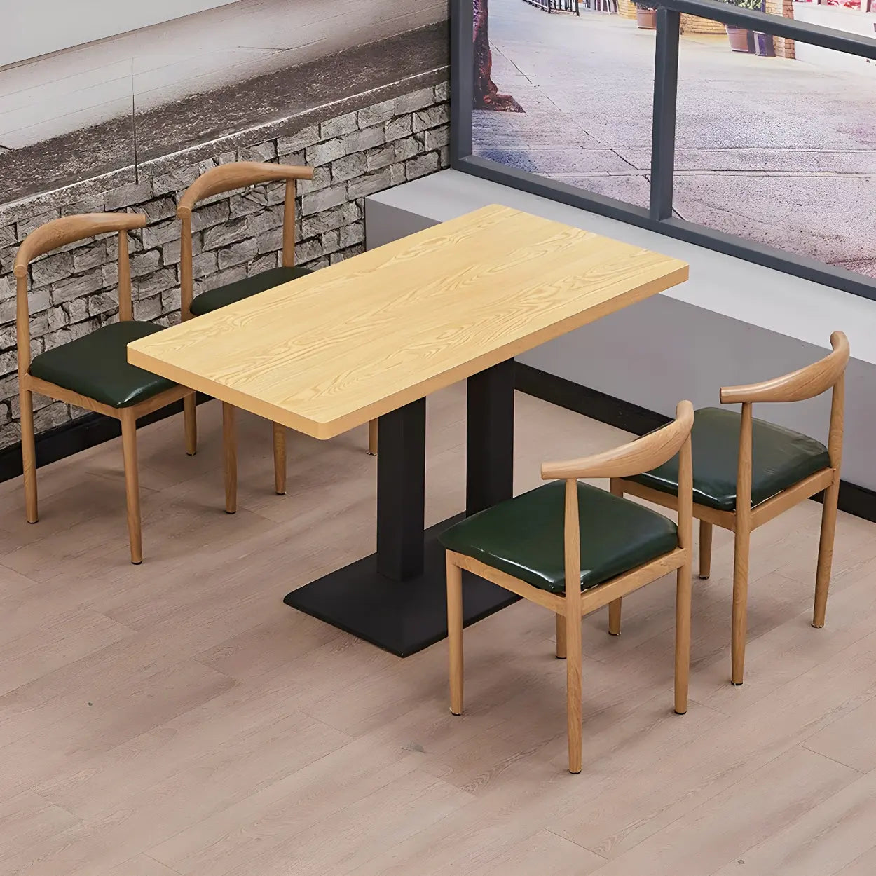 Modern Rectangular Wood Dining Table
