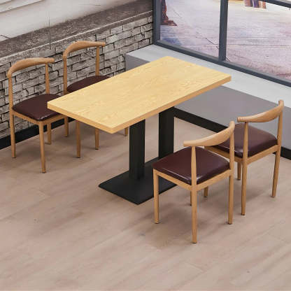 Modern rectangular wood dining tables, Lighom