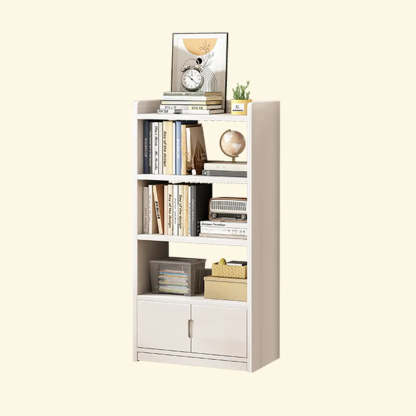 Modern Rectangular Wood Brown Bookcase — Natural