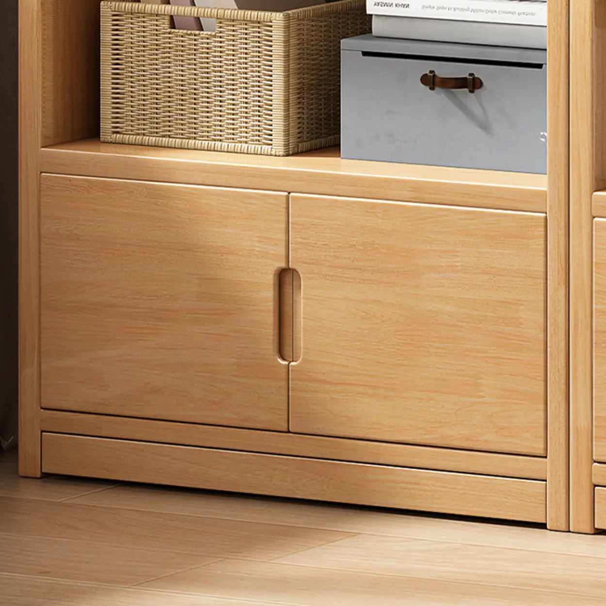 Modern Rectangular Wood Brown Bookcase