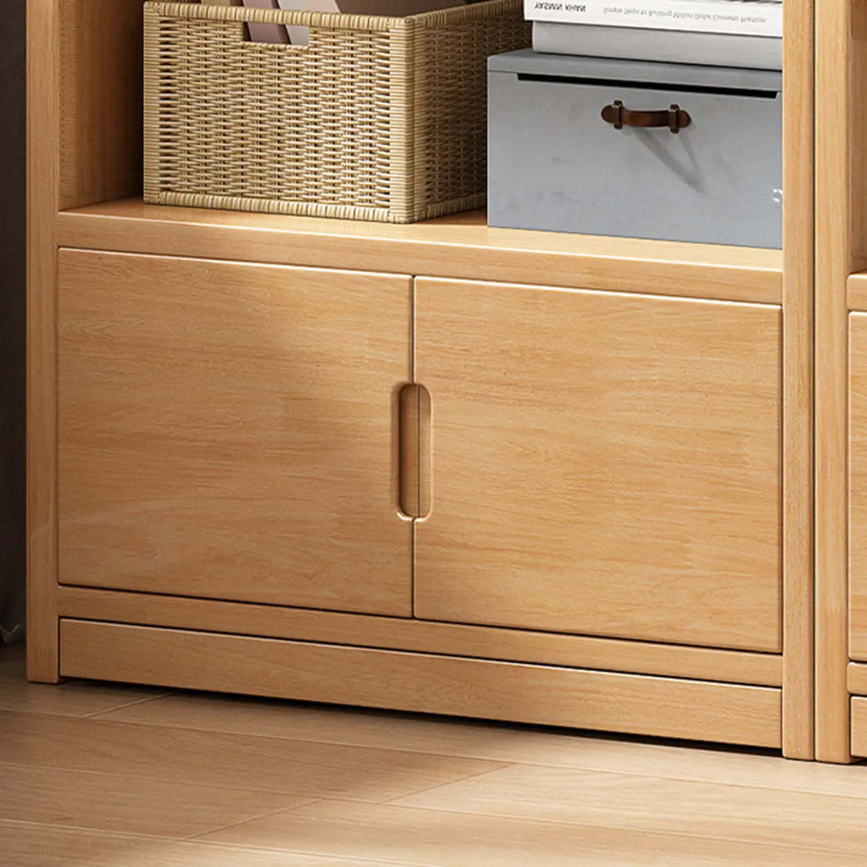 Modern Rectangular Wood Brown Bookcase