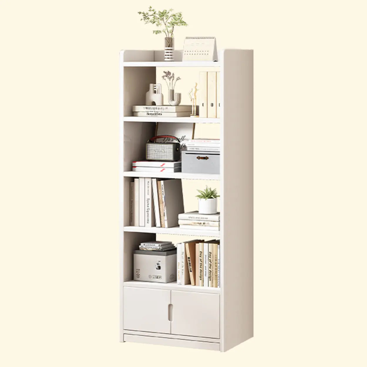 Modern Rectangular Wood Brown Bookcase