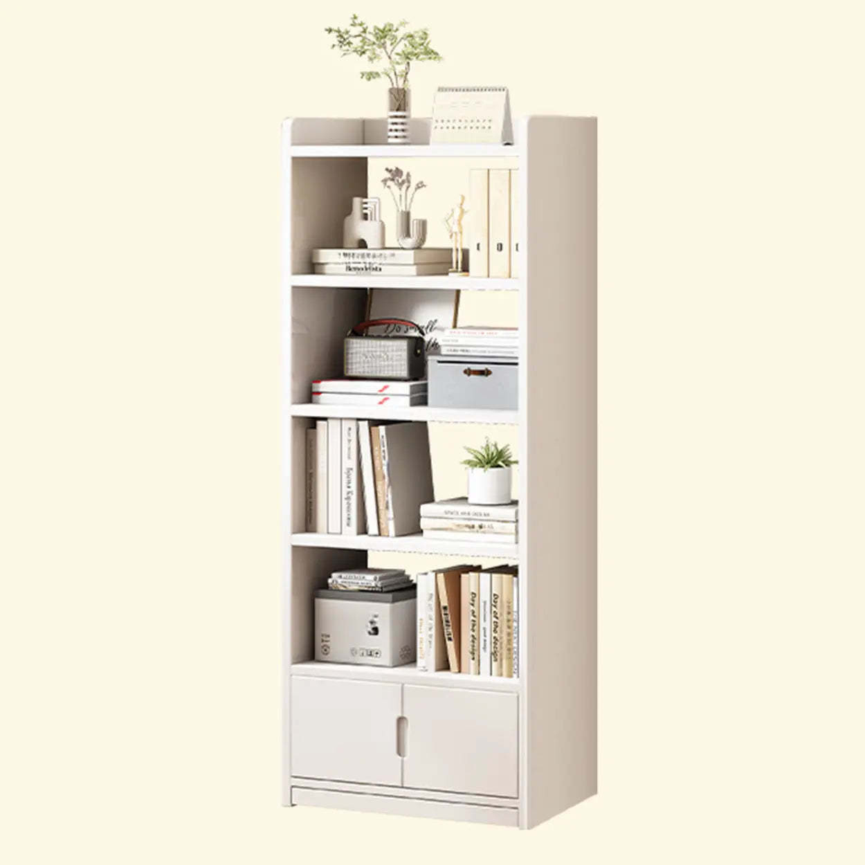 Modern Rectangular Wood Brown Bookcase