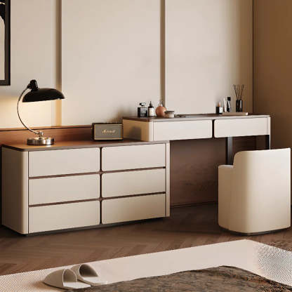 Modern Rectangular Wood Wall Light Mirror Vanity