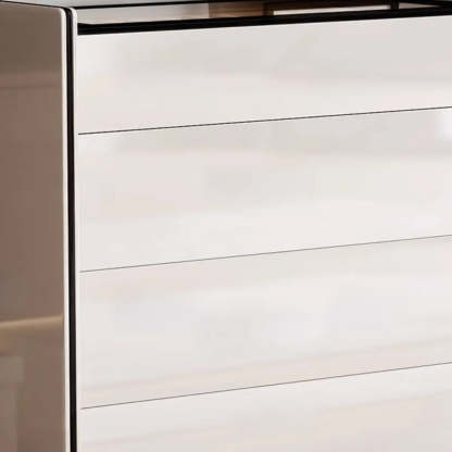 Modern White Wood Wall-Mounted Vanity Table