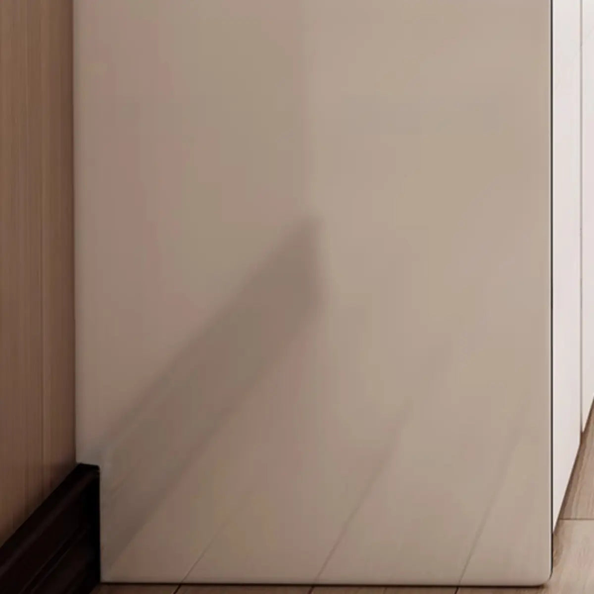 Modern White Wood Wall-Mounted Vanity Table