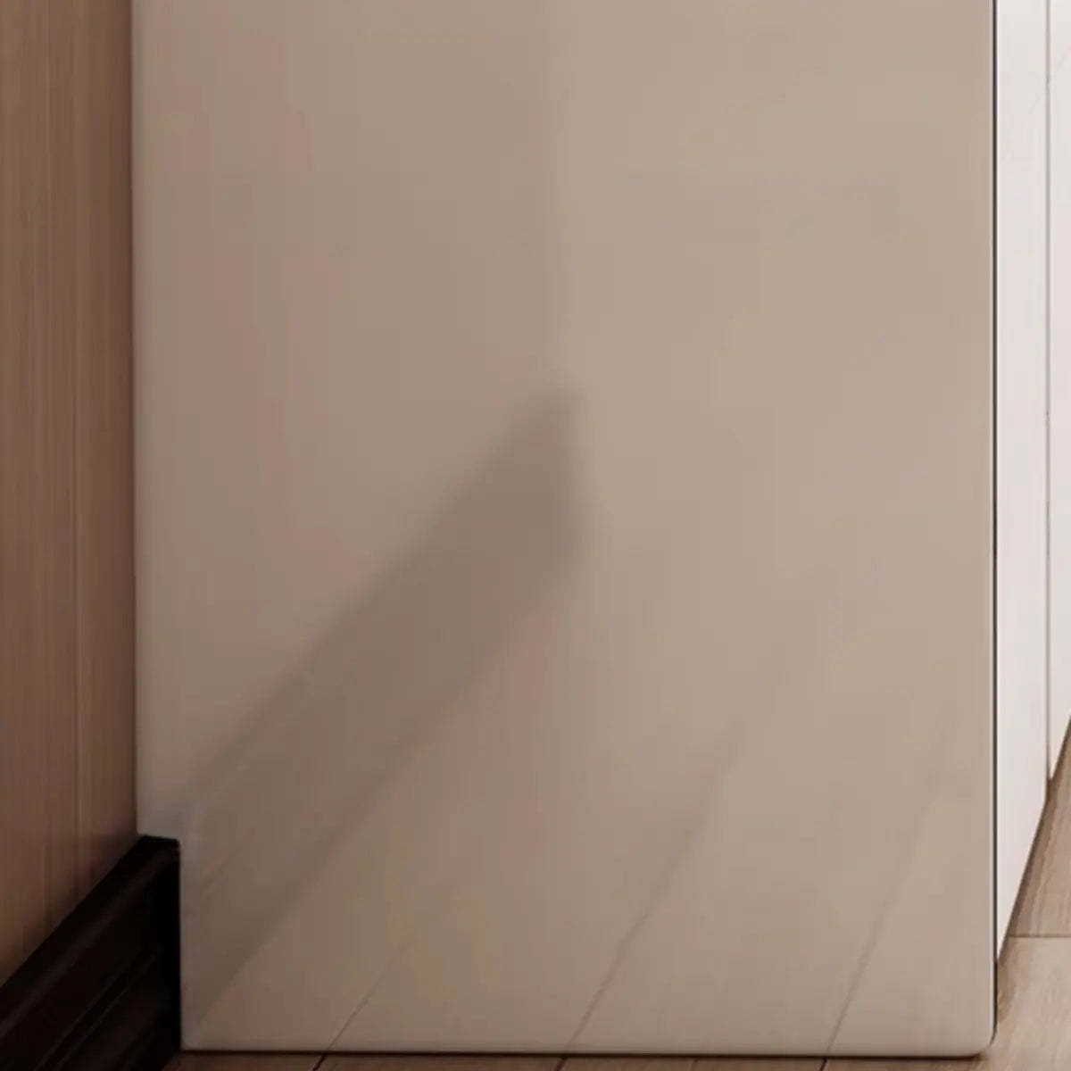 Modern White Wood Wall-Mounted Vanity Table