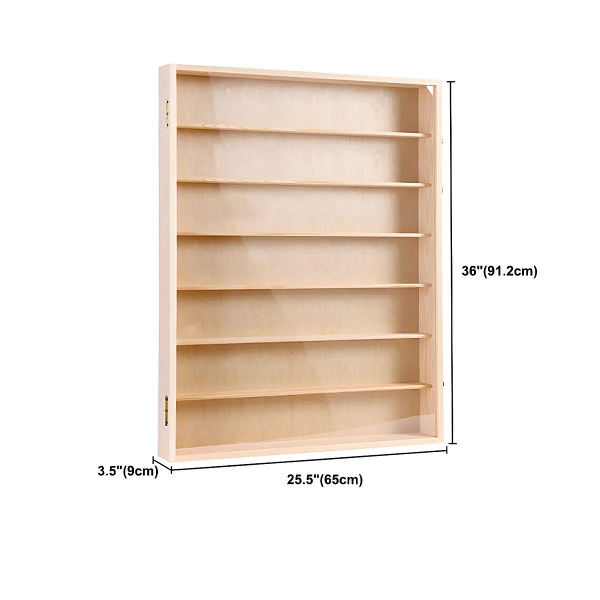 Rectangular Pine Display Cabinet