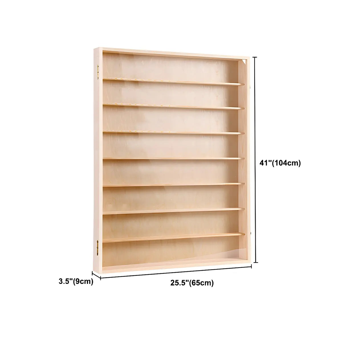 Rectangular Pine Display Cabinet