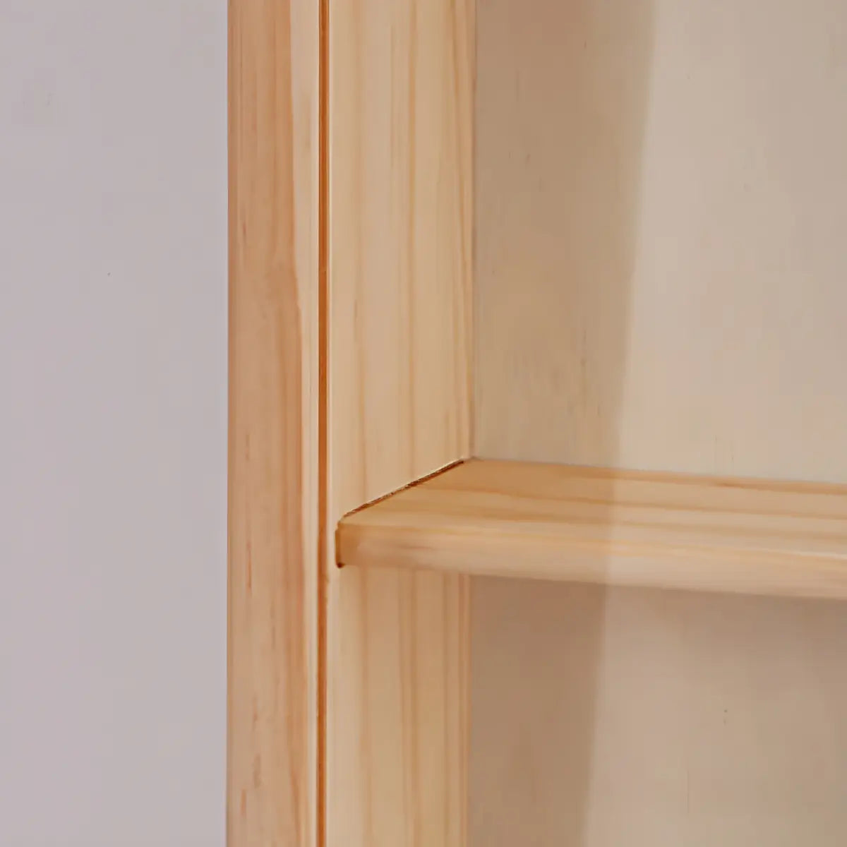 Rectangular Pine Display Cabinet