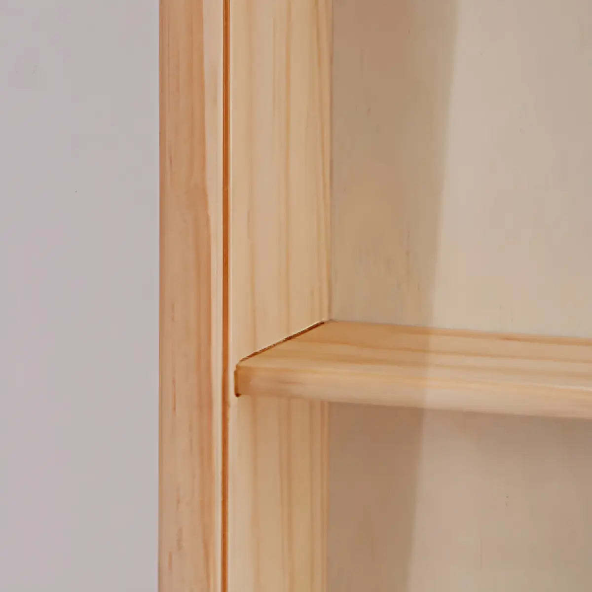 Rectangular Pine Display Cabinet