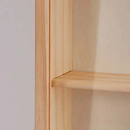 Rectangular Pine Display Cabinet