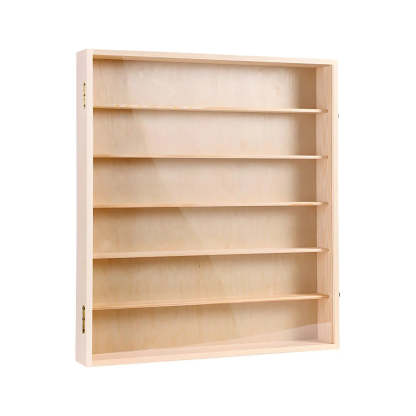 Rectangular Pine Display Cabinet