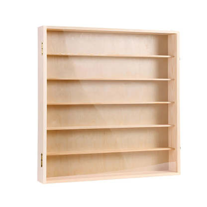 Rectangular Pine Display Cabinet