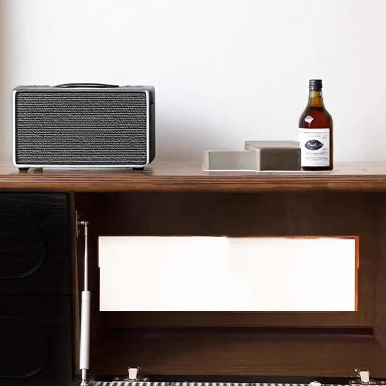 Modern Retro TV Stand Cabinet with Drawers