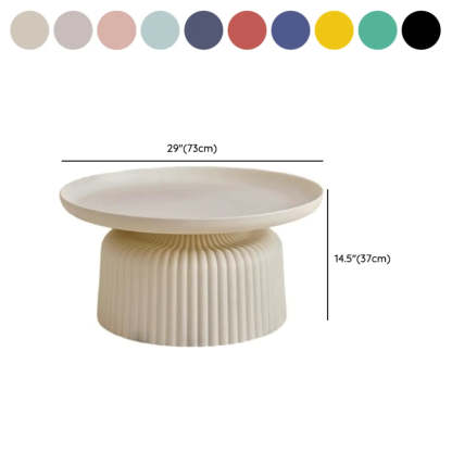 Modern Ribbed Side and Coffee Table Set