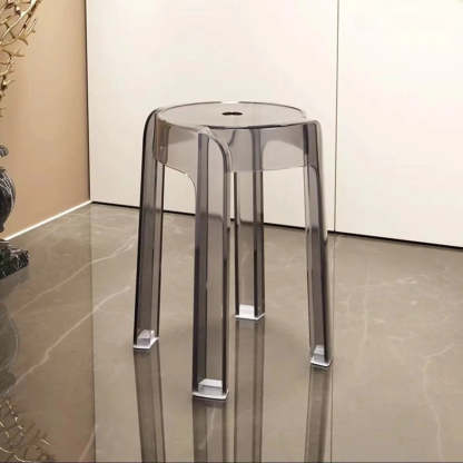 Modern Clear Acrylic Adjustable Office Stool