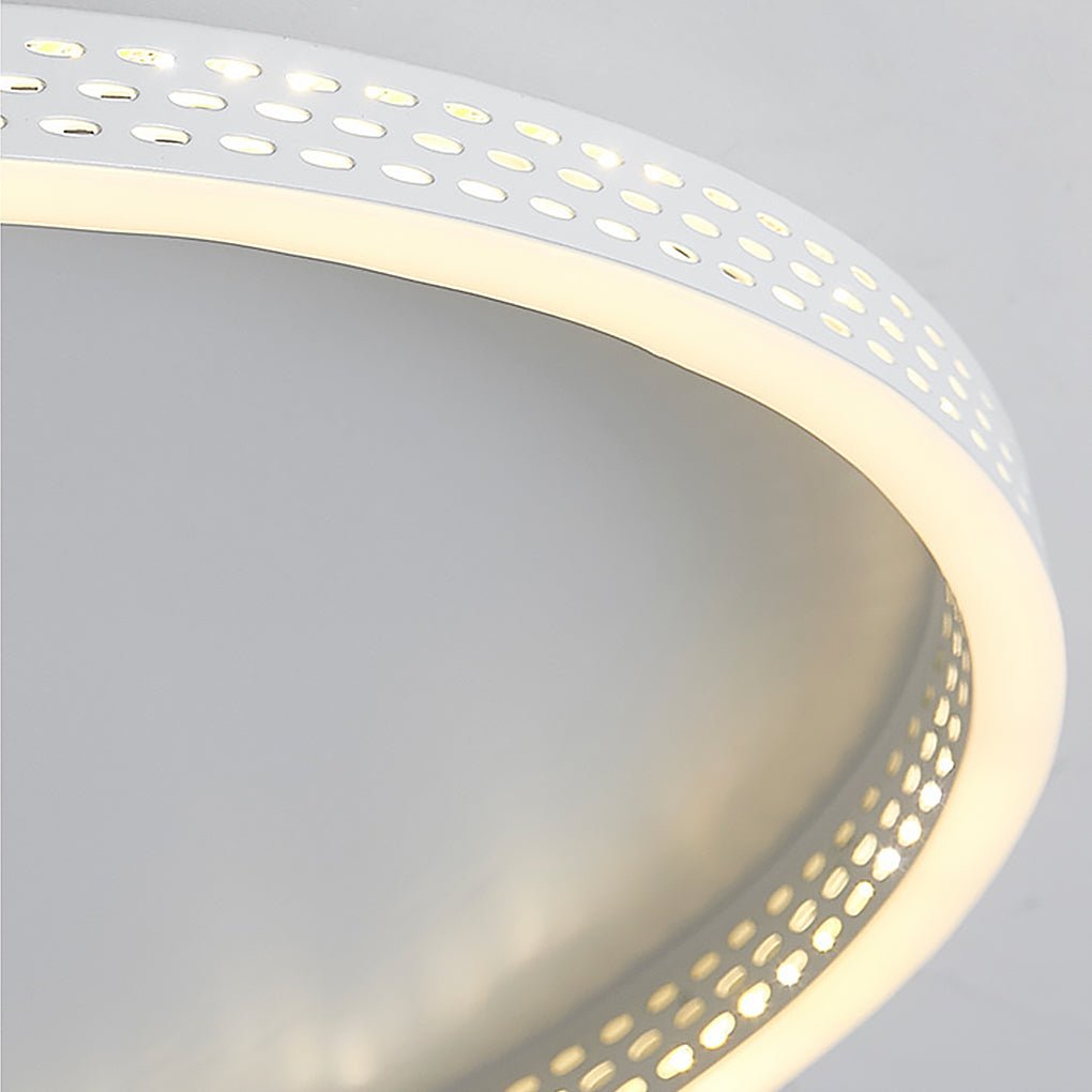 Modern Dimmable Hollow-Edge Flush Mount Ceiling