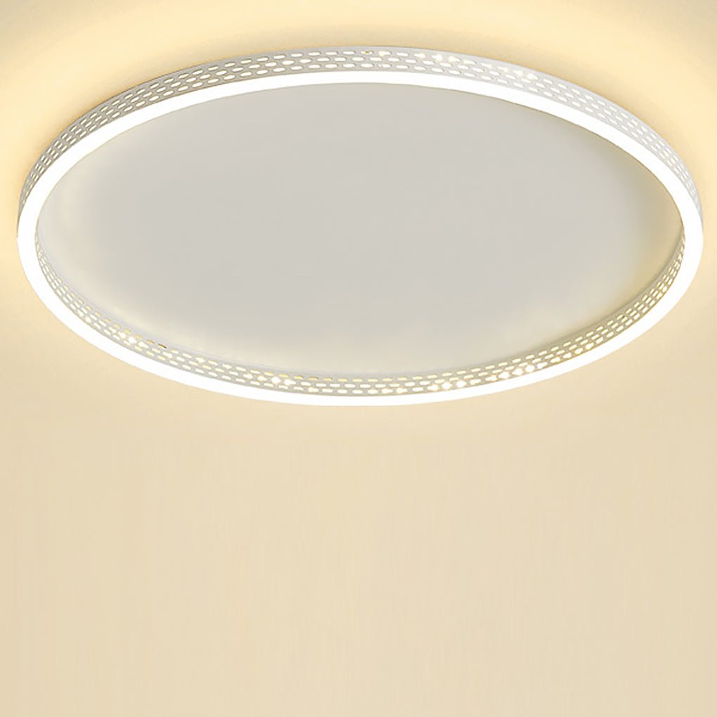 Modern Dimmable Hollow-Edge Flush Mount Ceiling