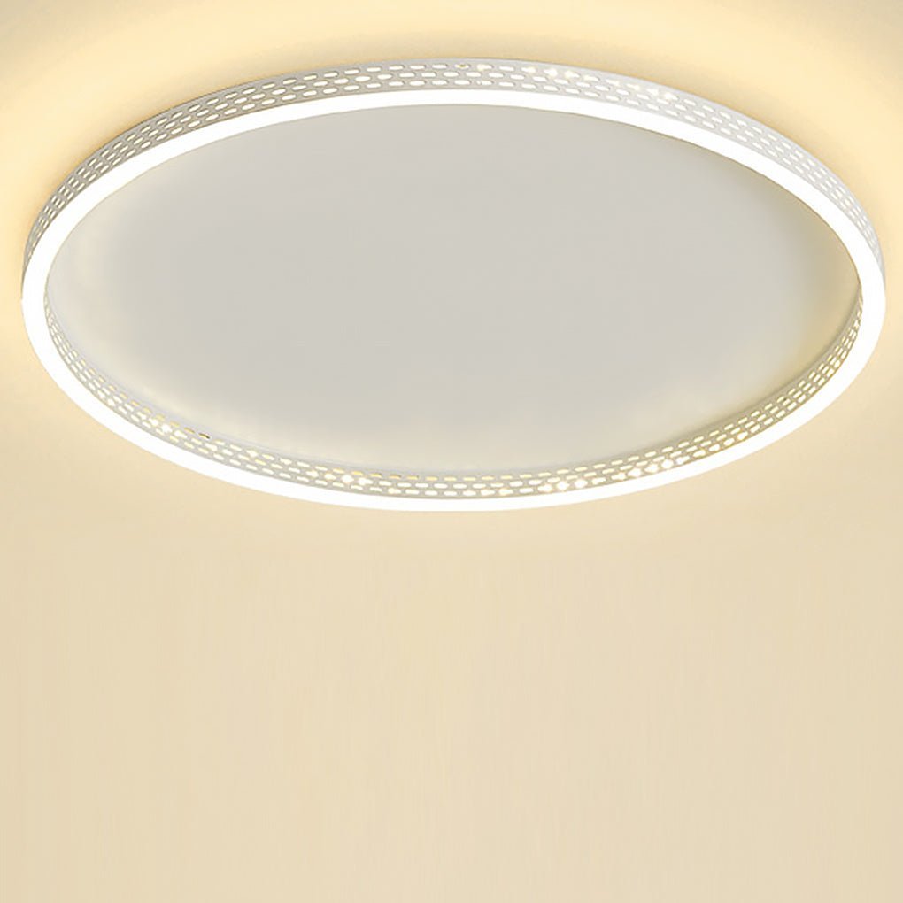 Modern Dimmable Hollow-Edge Flush Mount Ceiling