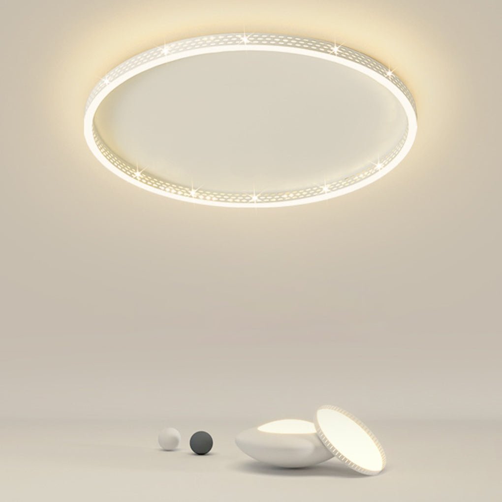 Modern Dimmable Hollow-Edge Flush Mount Ceiling