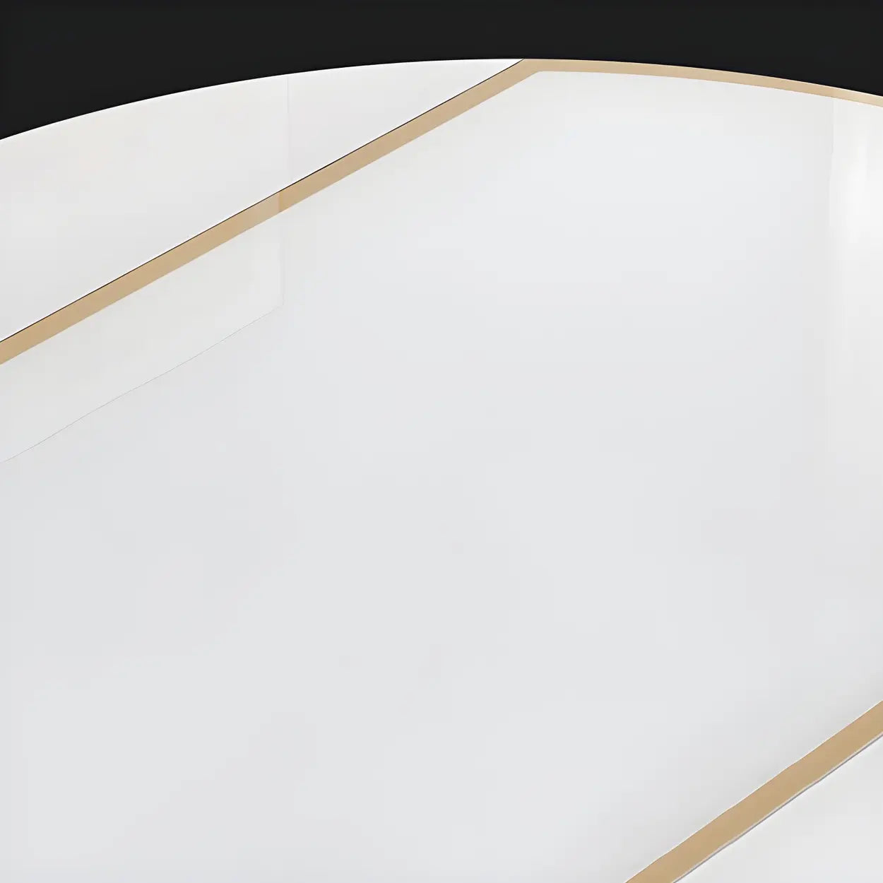 Modern Round White Glass Drop-Leaf Dining Table