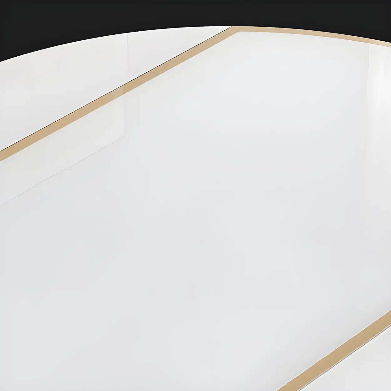 Modern Round White Glass Drop-Leaf Dining Table