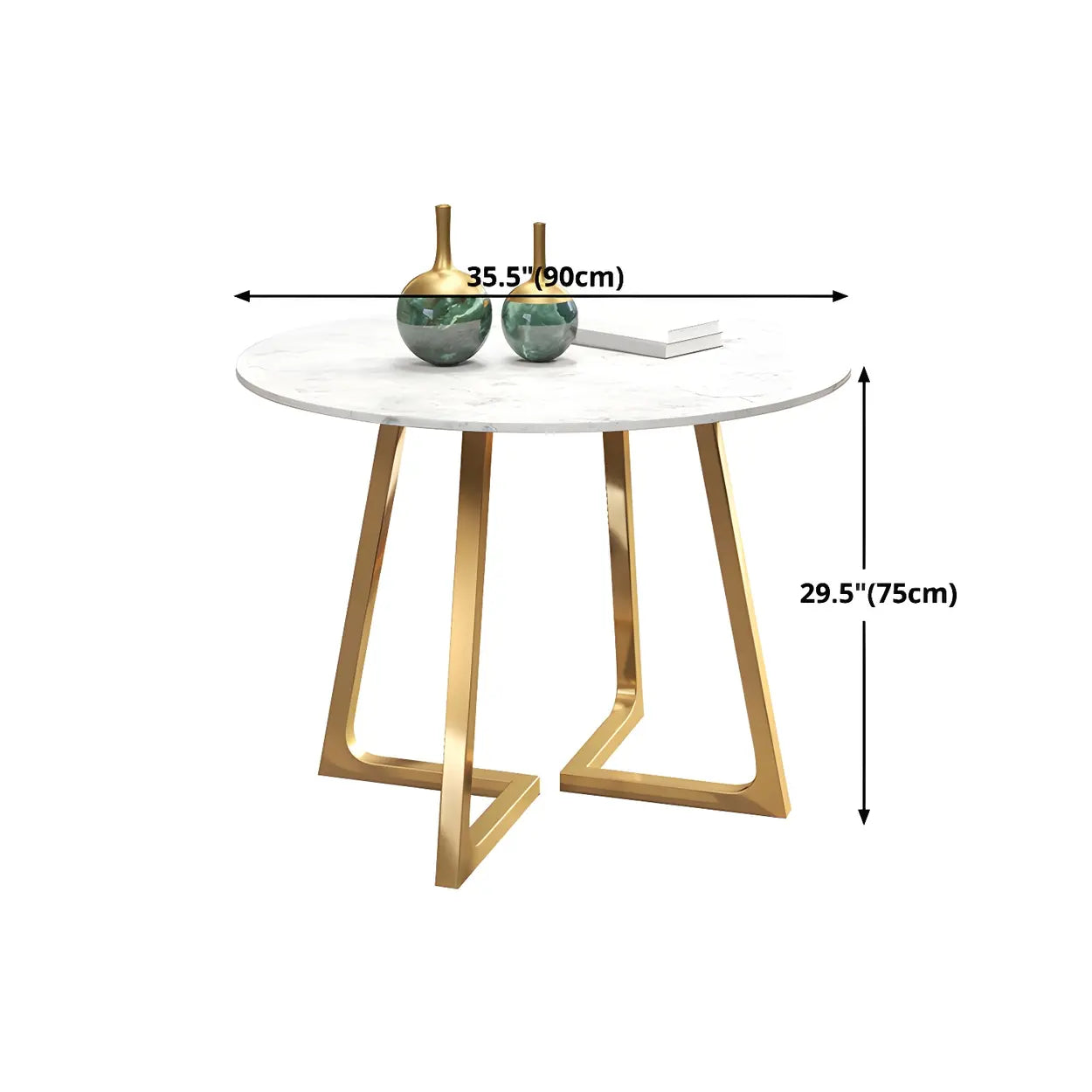 Modern Round Stone Dining Table