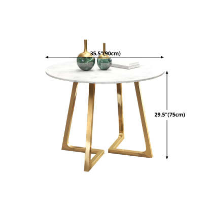 Modern Round Stone Dining Table