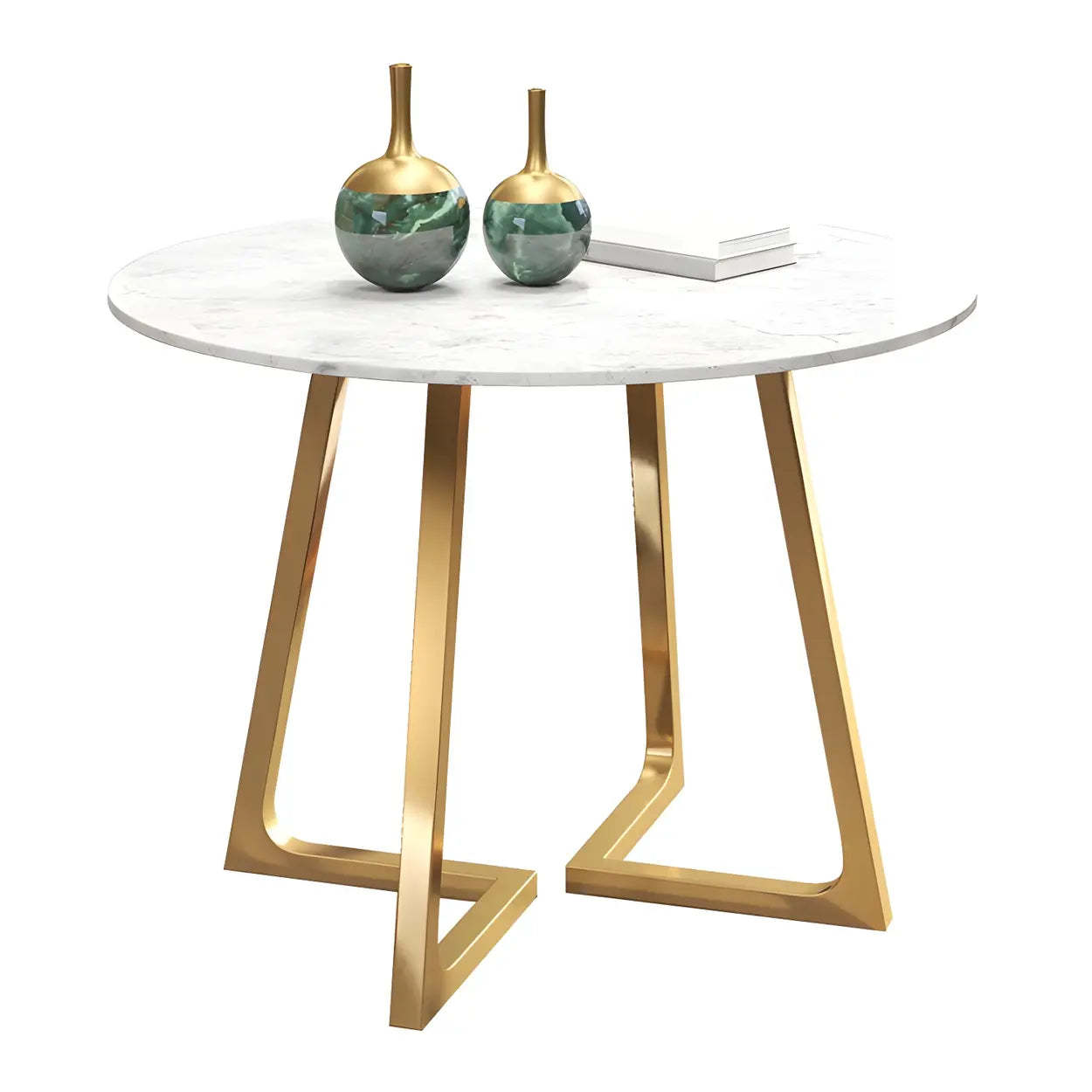 Modern Round Stone Dining Table