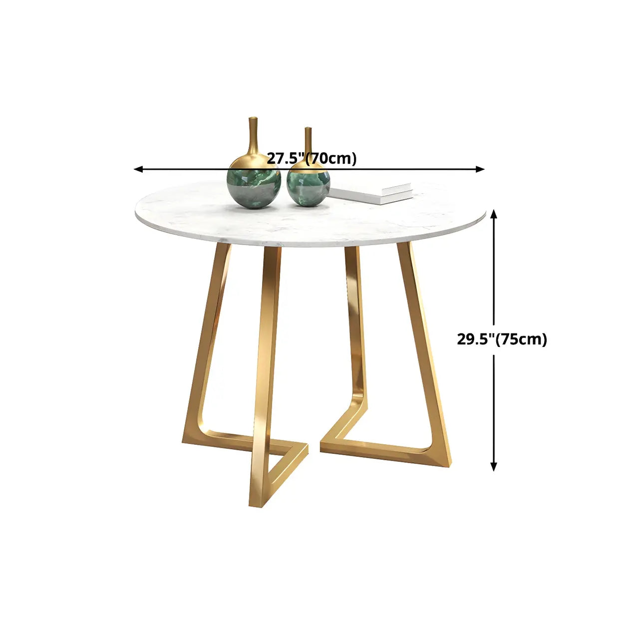 Modern Round Stone Dining Table