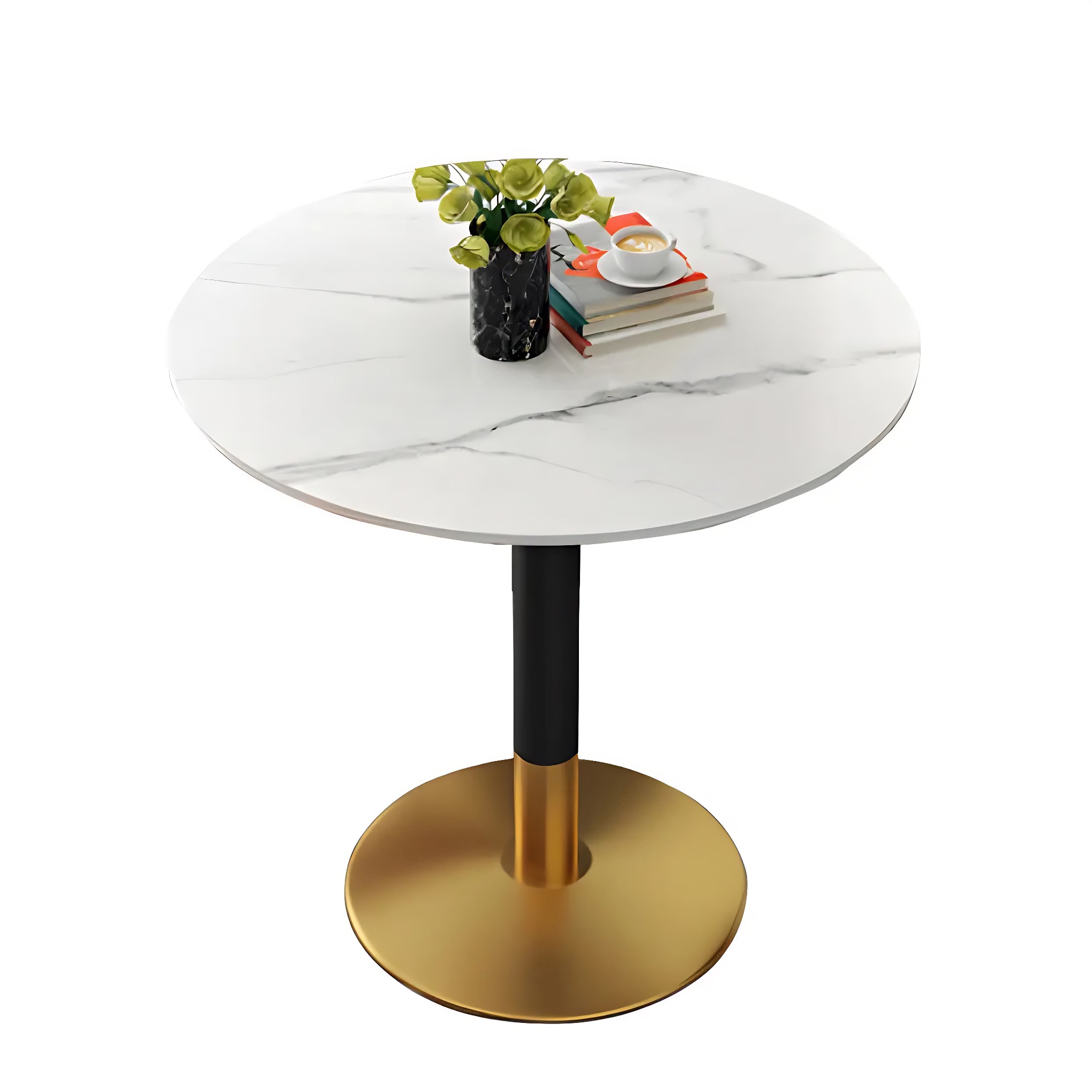 Modern Round Stone Scratch-Resistant Dining Table