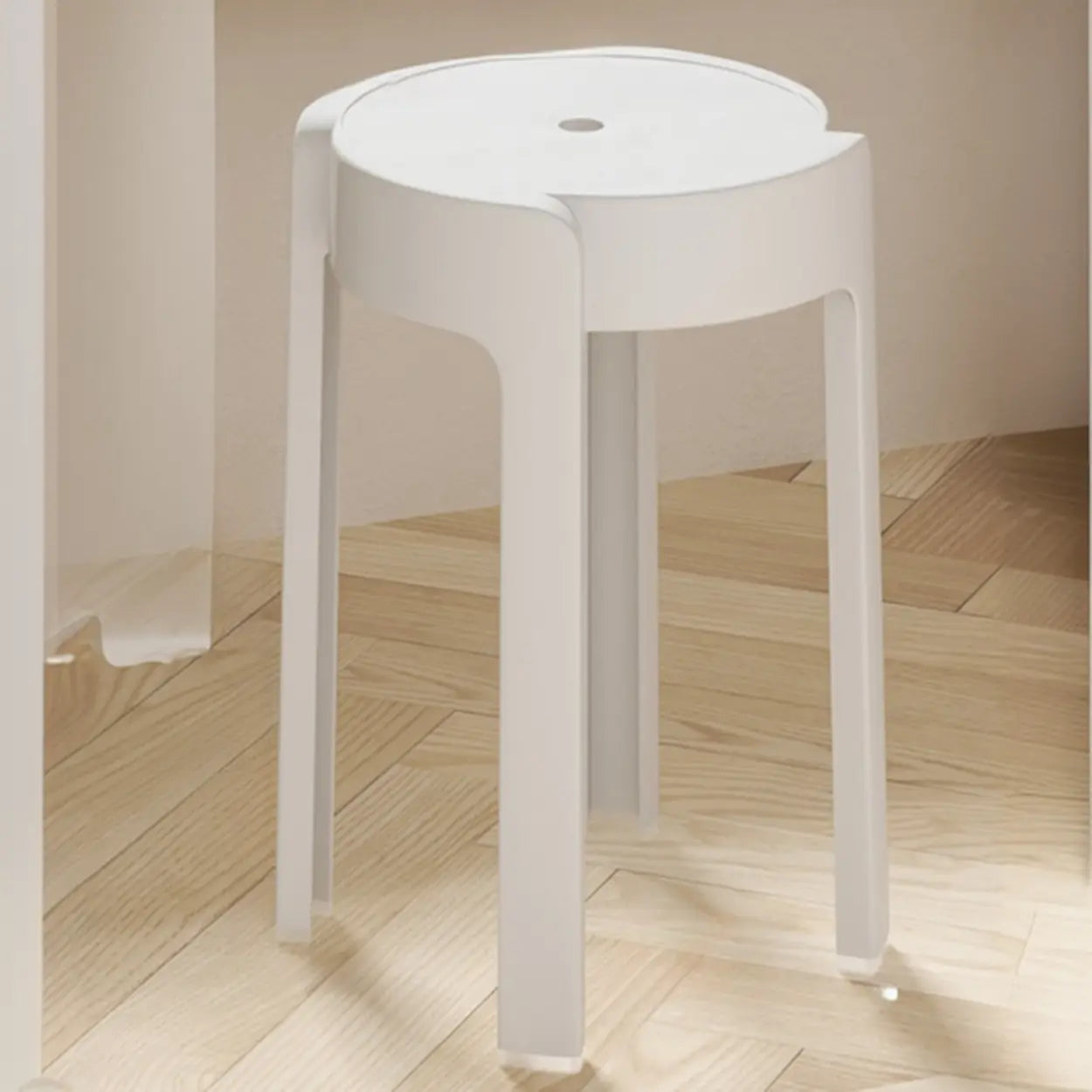 Modern Multi-Color Round Synthetic Bar Stool