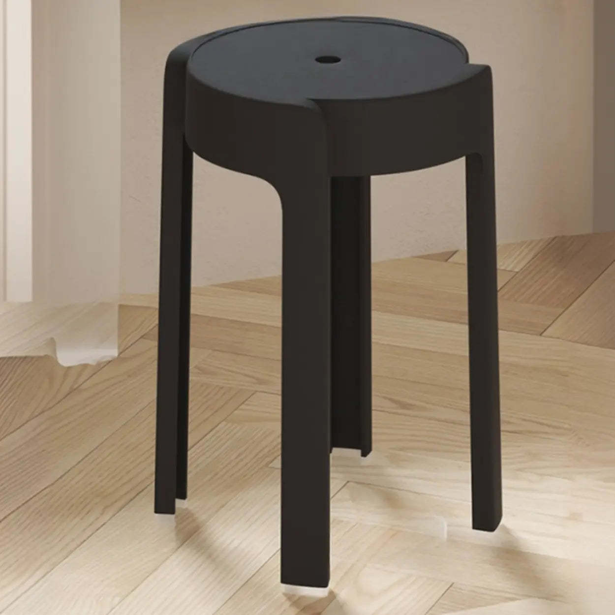 Modern Multi-Color Round Synthetic Bar Stool