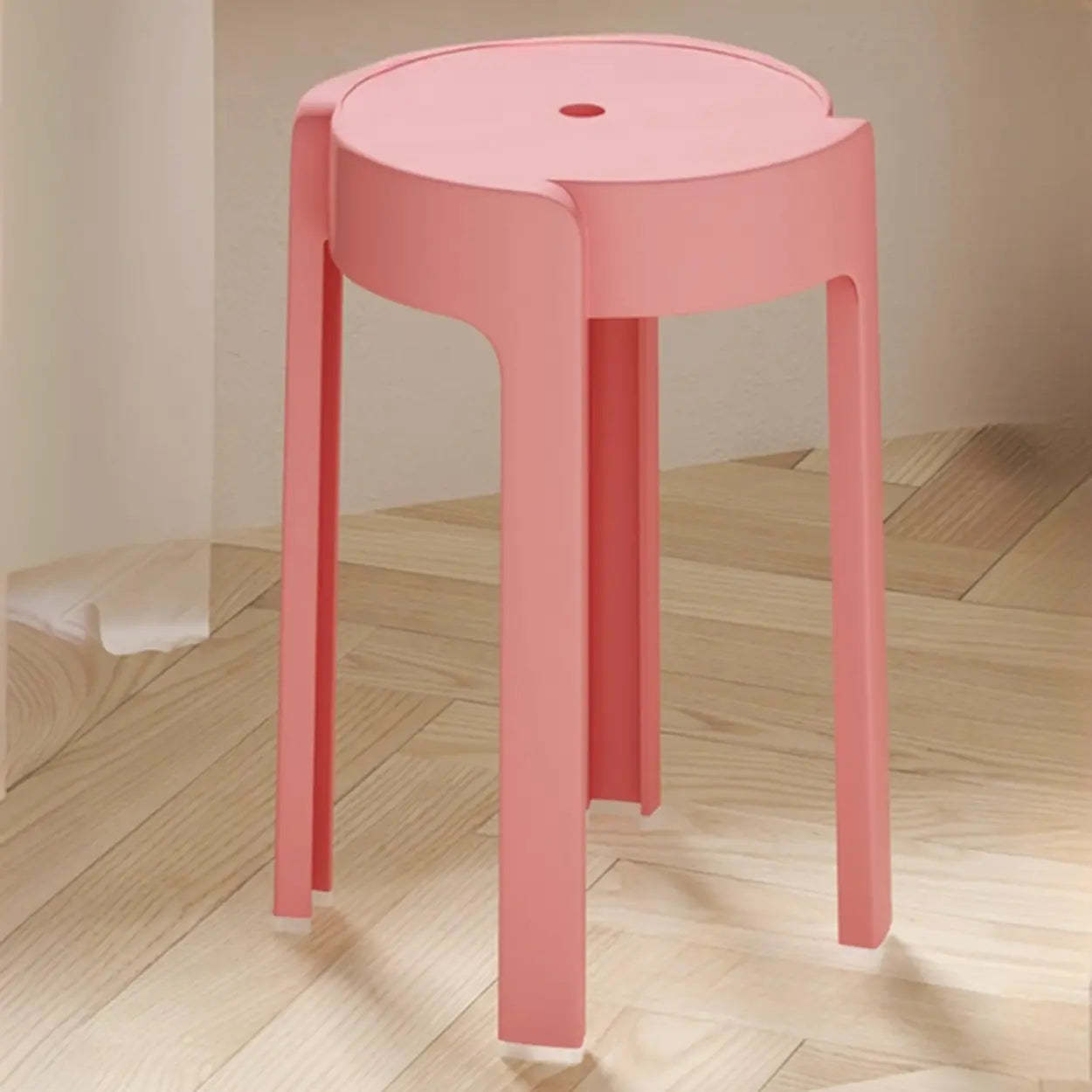 Modern Multi-Color Round Synthetic Bar Stool