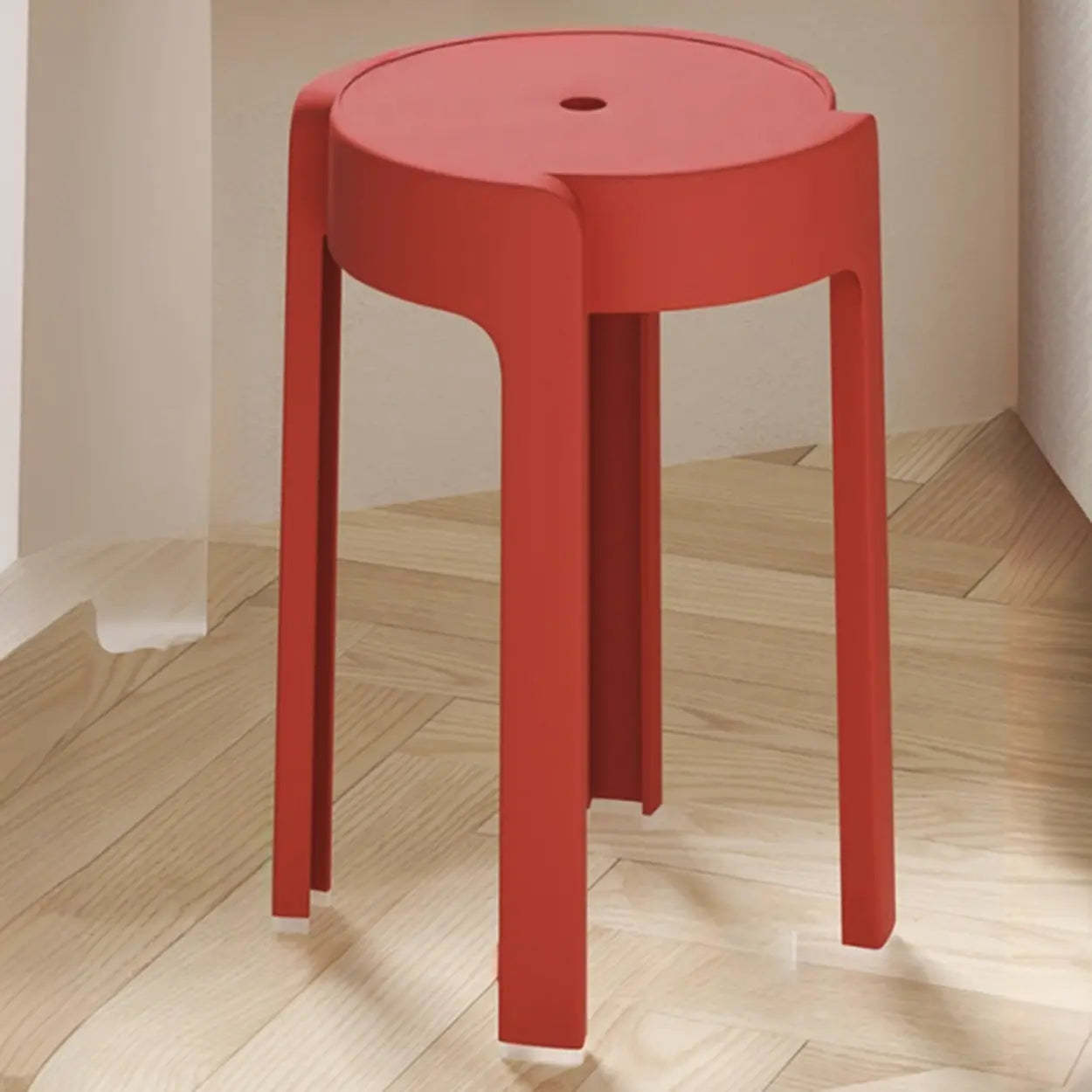 Modern Multi-Color Round Synthetic Bar Stool