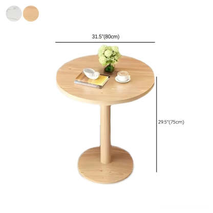 Modern Round White Bistro Dining Table