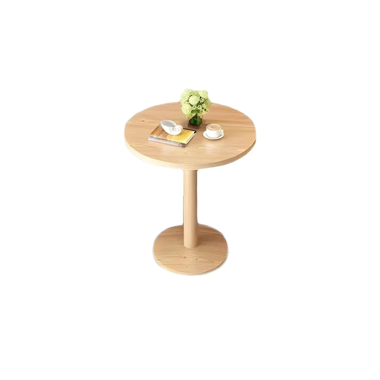 Modern Round White Bistro Dining Table