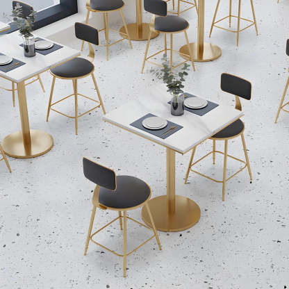 Modern Round White Sintered Stone Dining Table