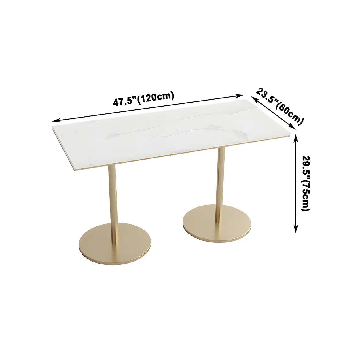 Modern Round White Sintered Stone Dining Table