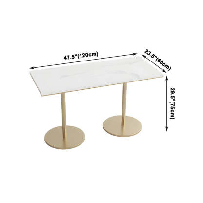 Modern Round White Sintered Stone Dining Table