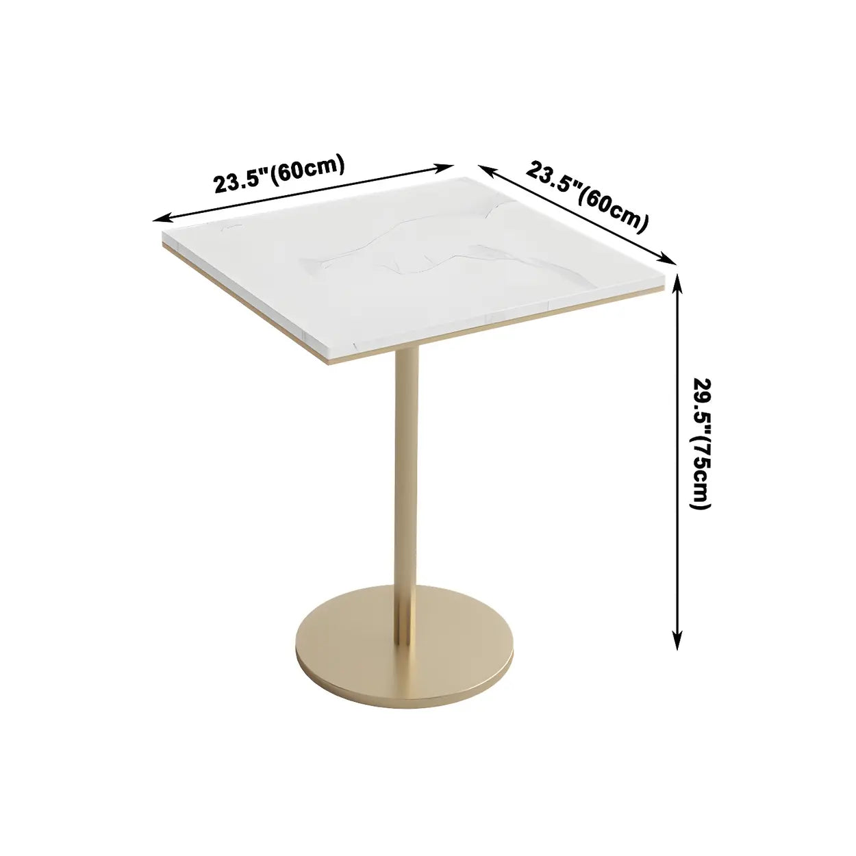 Modern Round White Sintered Stone Dining Table