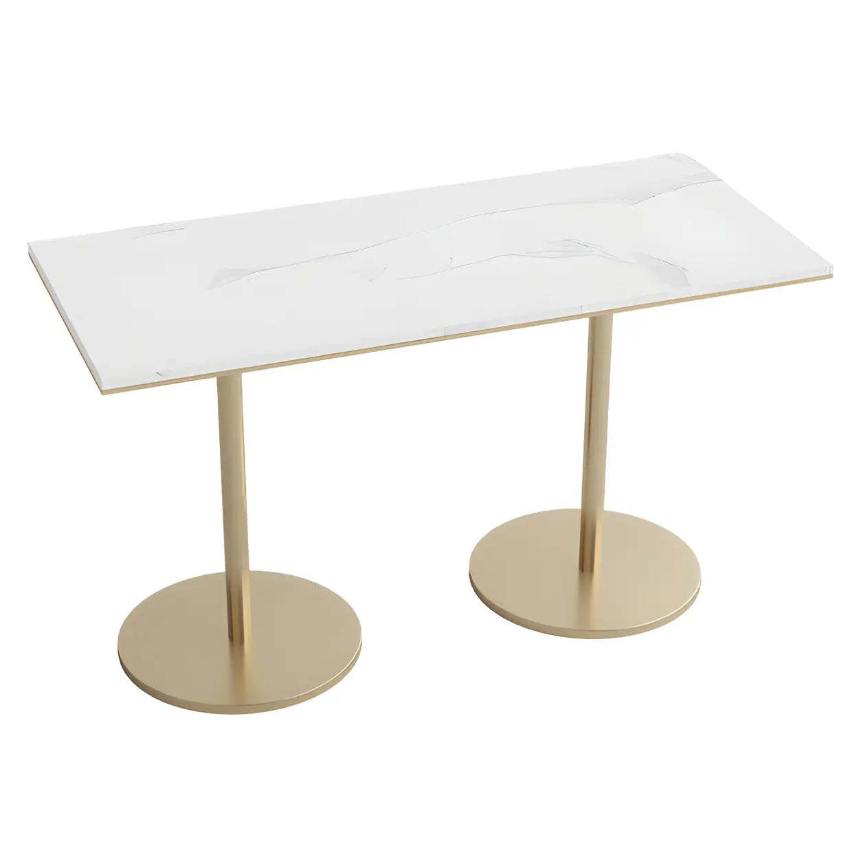 Modern Round White Sintered Stone Dining Table