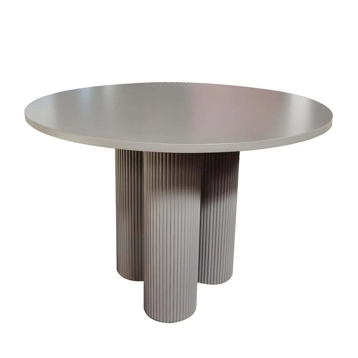 Modern Round White Oak Dining Table