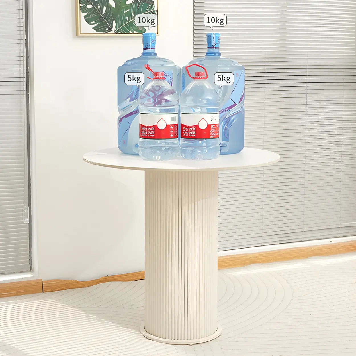 Compact Round Wood Dining Table